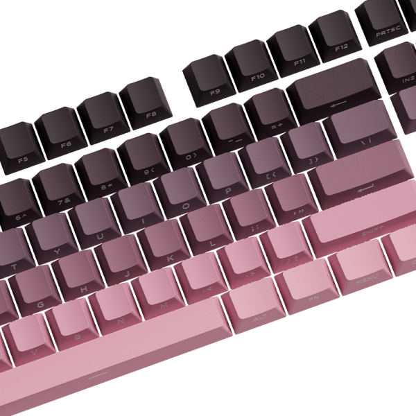Black & Pink Gradient Keycap Set (135-Key) - Image 3