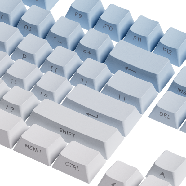 Blue Gradient Keycap Set (135-Key) - Imagen 4
