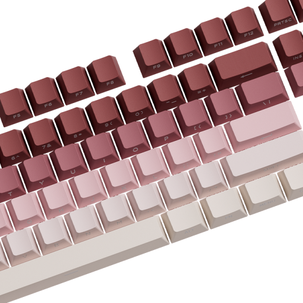 Rose Latte Gradient Keycap Set (135-Key) – Image 3