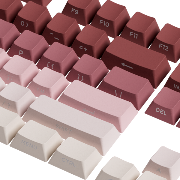 Rose Latte Gradient Keycap Set (135-Key) – Image 4