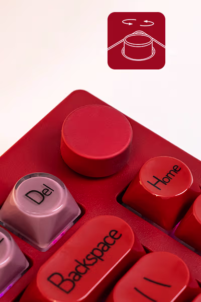 K75 Mechanical Keyboard Customizable Knob