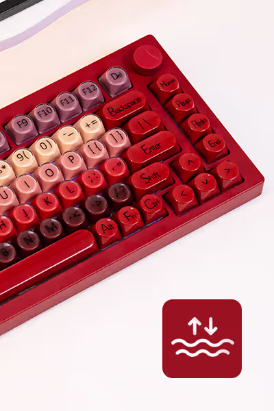 K75 Mechanical Keyboard Gasket-mounted Structure